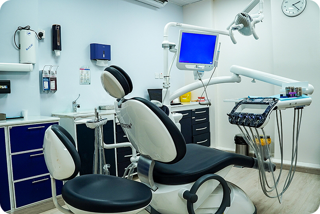 dental treatment room at TruSmile Dental Clinic Al Hail Muscat